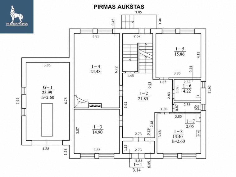 Parduodamas namas Bražuolės g., Trakų Vokė, Vilniaus m., Vilniaus m. sav., 393.29 m2 ploto, 2 aukštai 21