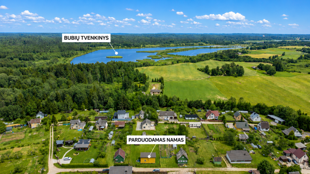 Parduodamas namas Gėlių g., Gervėnų k., Šiaulių r. sav., 37.45 m² ploto 3 kambariai 30