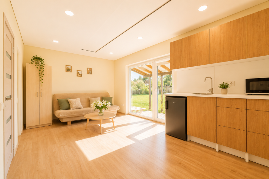 Parduodamas namas Gėlių g., Gervėnų k., Šiaulių r. sav., 37.45 m² ploto 3 kambariai 7