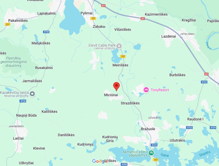 Parduodamas  sklypas Trakų r. sav., Miciūnų k., Miško, 38 a ploto 7