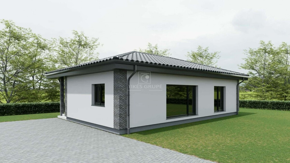 Parduodamas namas Kiškėnų k., Klaipėdos r. sav., 102 m2 ploto, 1 aukštai 2
