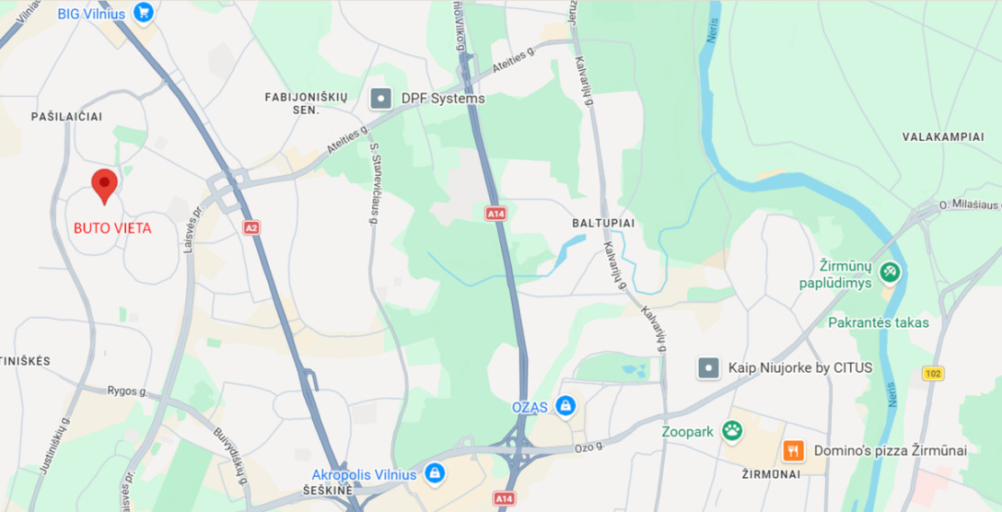 Parduodamas butas Medeinos g., Pašilaičiai, Vilniaus m., Vilniaus m. sav., 61.65 m2 ploto, 3 kambariai 26