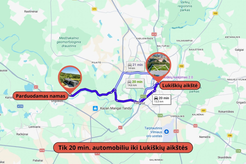 Parduodamas namas Upės g., Smiglių k., Vilniaus r. sav., 134 m2 ploto, 1 aukštai 32