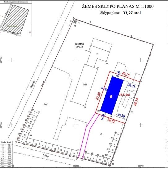 Parduodamos gamybinės, kitos paskirties, paslaugų, prekybos, sandėliavimo patalpos Tujų g., Raudondvario k., Vilniaus r. sav., 925.03 m2 ploto 3