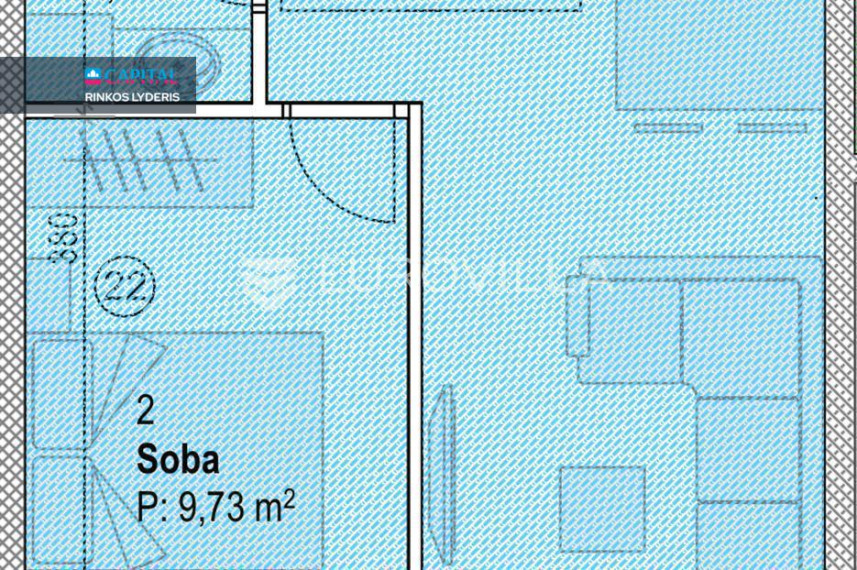 Parduodamas butas Ulica Ante Starčevića 2 , 53.00 kv.m ploto, 1 kambariai 4