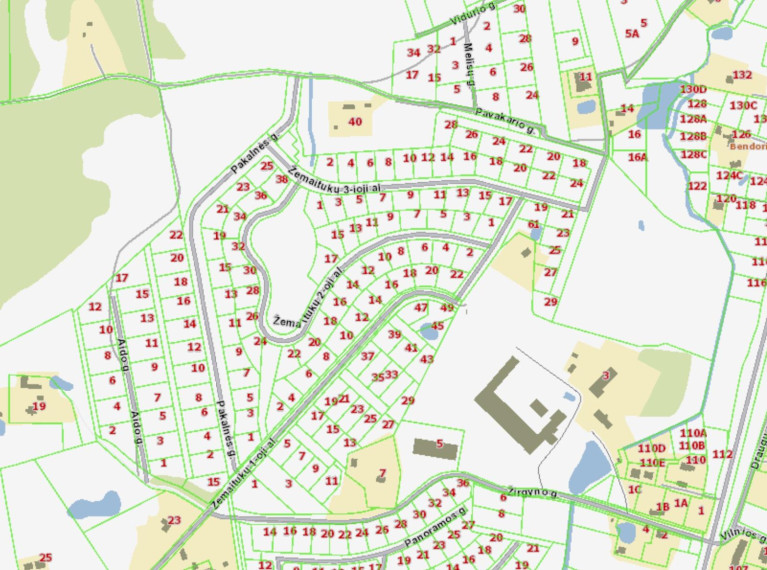 Parduodamas sklypas Žemaitukų 3-ioji al., Bendorių k., Vilniaus r. sav., 10.24 a ploto 14