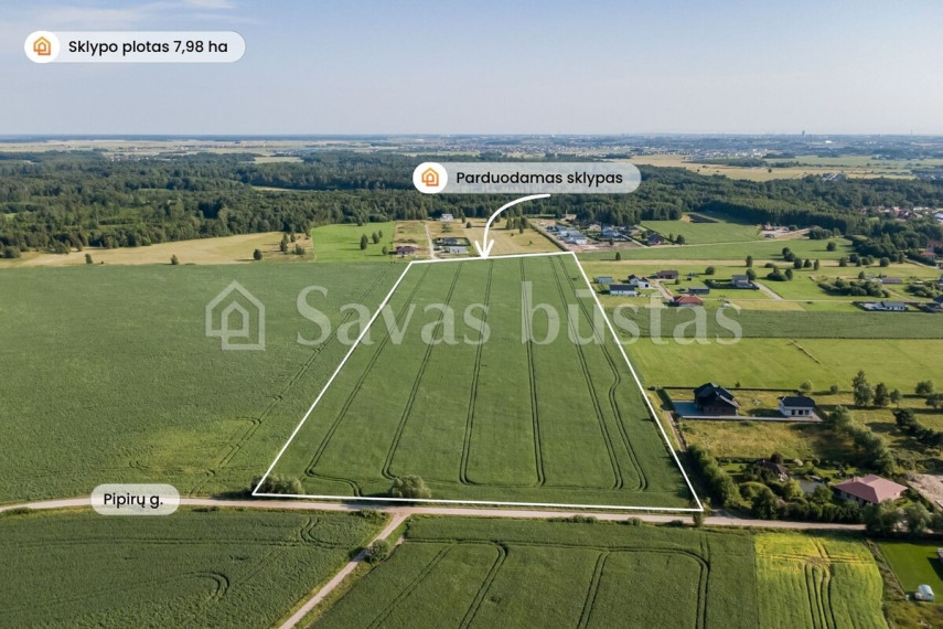 Parduodamas  sklypas Radailių k., Klaipėdos r. sav., 798 a ploto 1