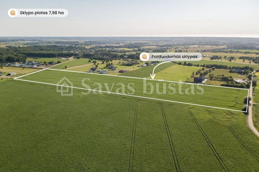 Parduodamas  sklypas Radailių k., Klaipėdos r. sav., 798 a ploto 3