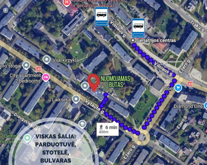 Nuomojamas butas Vytauto g., Šiaulių m., Šiaulių m. sav., 43.46 m2 ploto, 2 kambariai 16