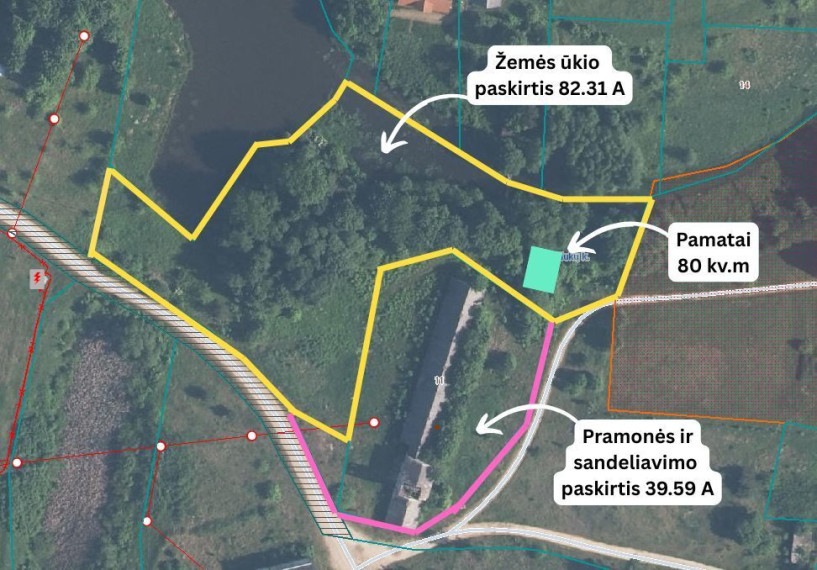 Parduodamas  sklypas Plento g., Medžiukų k., Širvintų r. sav., 82.31 a ploto 5