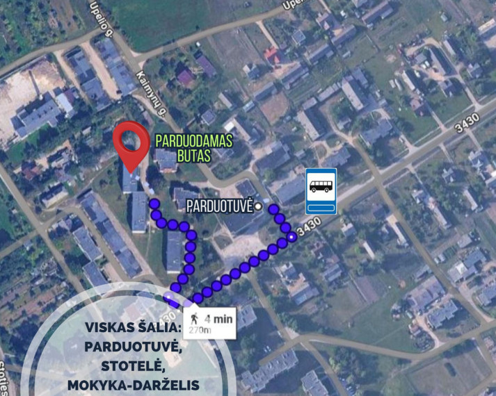 Parduodamas butas Kaimynų g., Pakiršinio k., Radviliškio r. sav., 37.33 m2 ploto, 2 kambariai 5