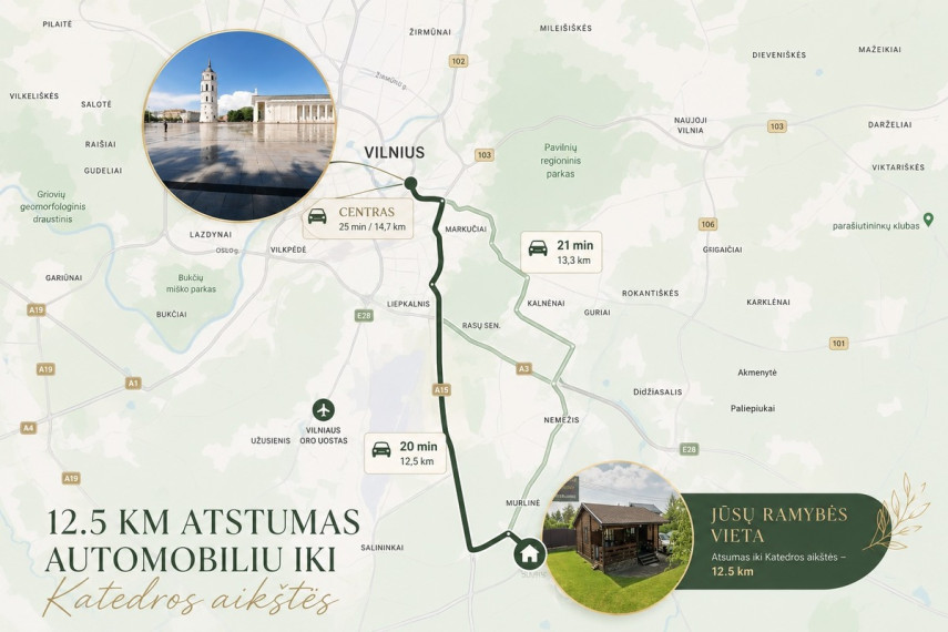 Parduodamas namas Tulpės 3-ioji g., Rudaminos mstl., Vilniaus r. sav., 65 m2 ploto, 1 aukštai 37