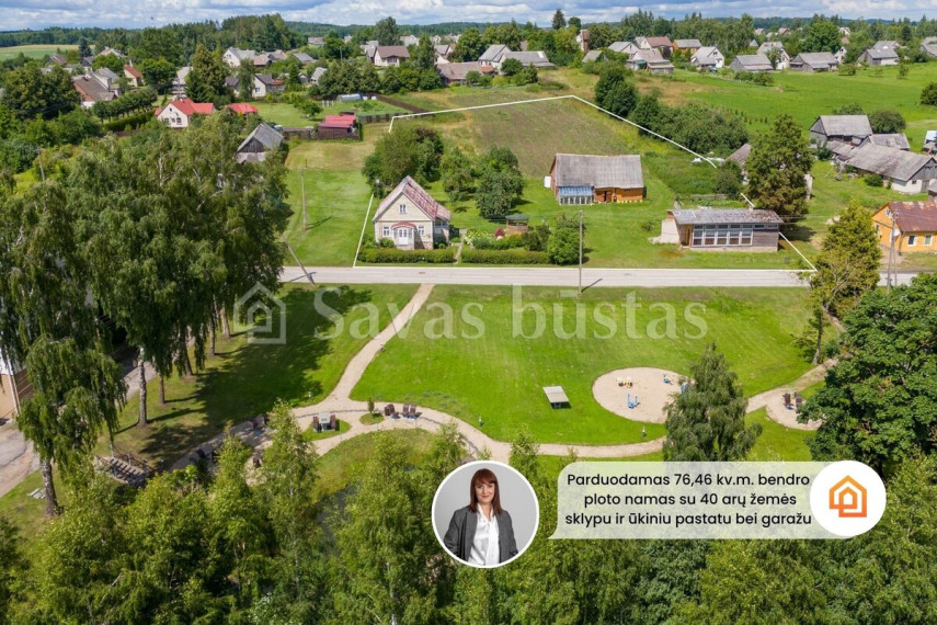 Parduodamas namas Šaukoto mstl., Radviliškio r. sav., 76.46 m2 ploto, 2 aukštai 1