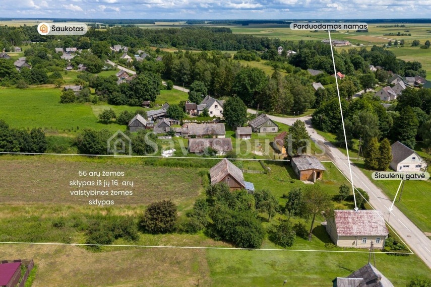 Parduodamas namas Šaukoto mstl., Radviliškio r. sav., 76.46 m2 ploto, 2 aukštai 24