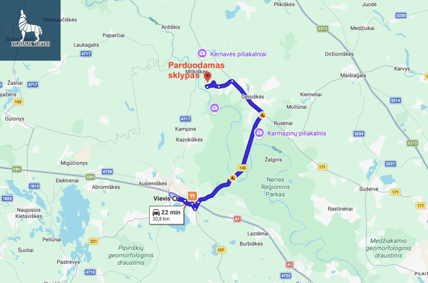Parduodamas  sklypas Padvarių k., Vilniaus r. sav., 544.74 a ploto 15