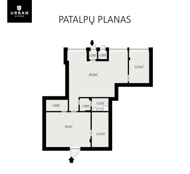 Parduodamos patalpos Žirmūnų g., Žirmūnuose, Vilnius, 118 kv.m ploto 2
