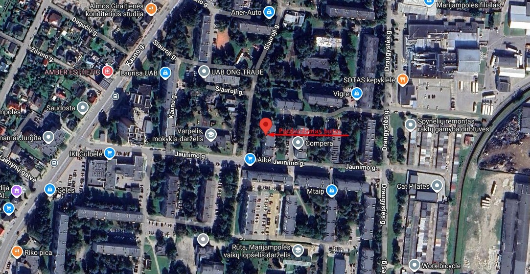 Parduodamas butas Jaunimo g., Marijampolės m., Marijampolės sav., 42.07 m2 ploto, 2 kambariai 17