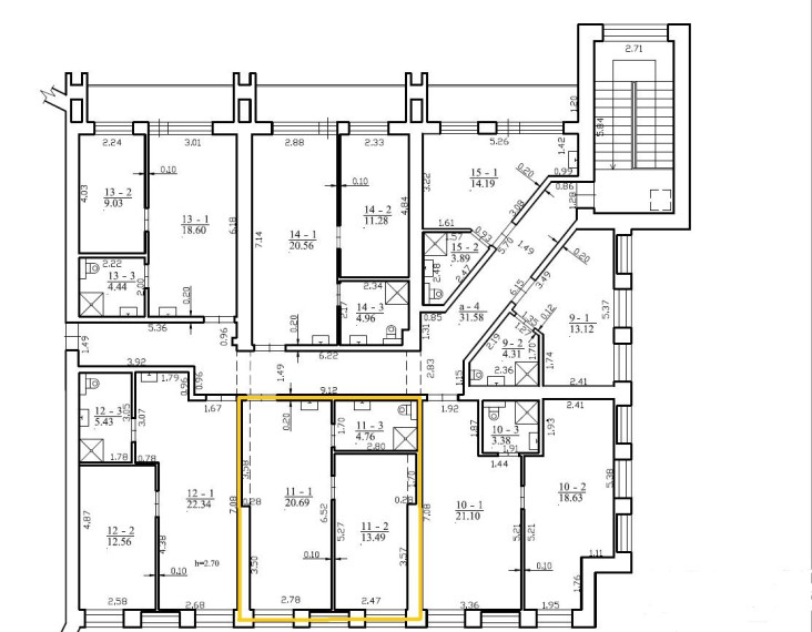Parduodamas butas Vytauto g., Palanga, Palangos m., Palangos m. sav., 43.45 m² ploto 2 kambariai 14