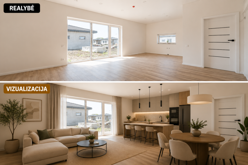 Parduodamas namas Medeinos g., Ketvergių k., Klaipėdos r. sav., 142 m² ploto 4 kambariai 10