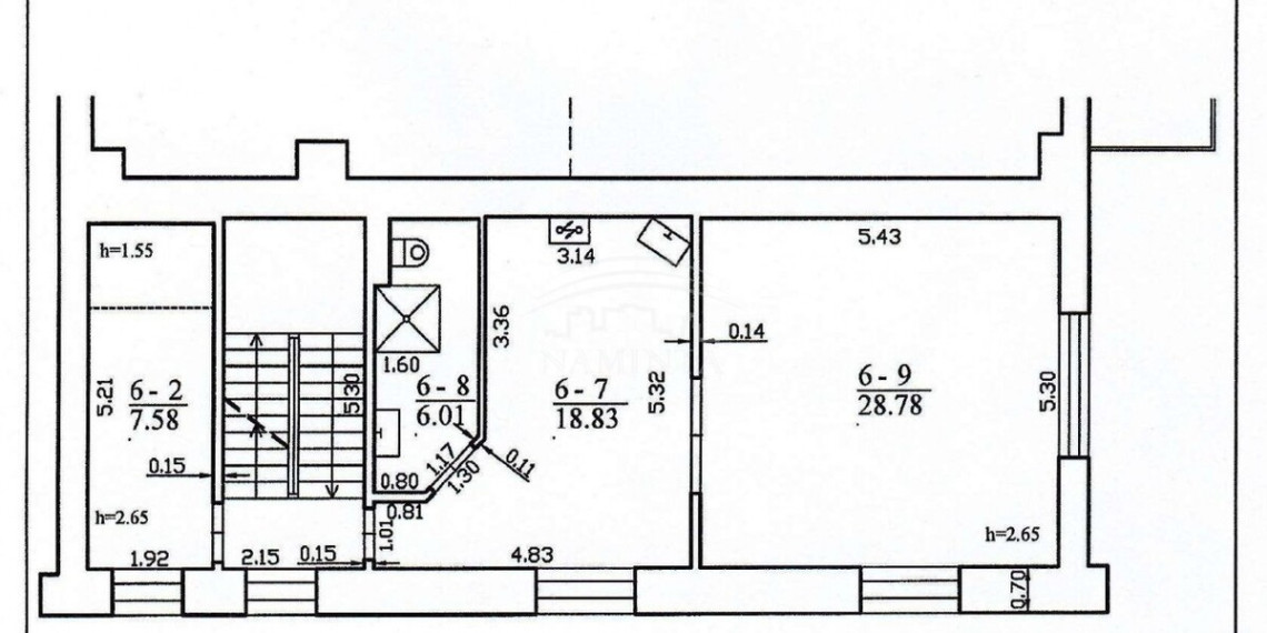 Parduodamas butas Gargždų g., Vėžaičių mstl., Klaipėdos r. sav., 61 m2 ploto, 1 kambariai 5