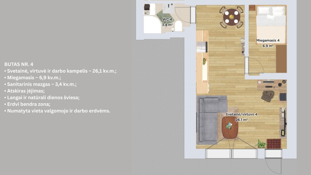 Parduodamas butas P. Lukšio g., Kėdainių m., Kėdainių r. sav., 130.1 m2 ploto, 4 kambariai 7