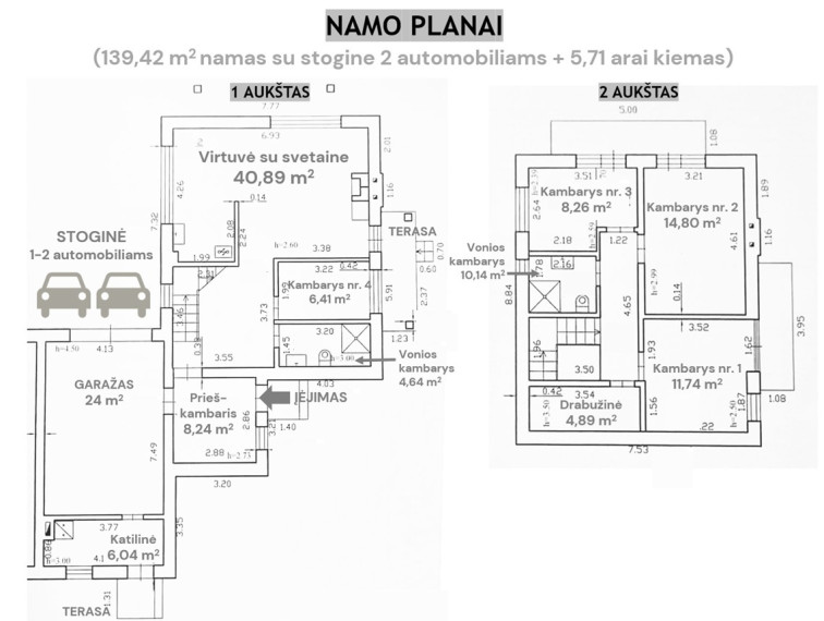 Parduodamas namas Degučių g., Vilniaus m., Vilniaus m. sav., 140 m2 ploto, 2 aukštai 37