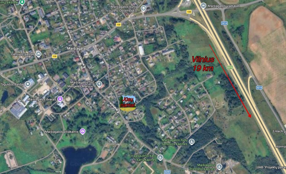 Parduodamas namas Vilniaus g., Maišiagalos mstl., Vilniaus r. sav., 105.38 m2 ploto, 1 aukštai 30