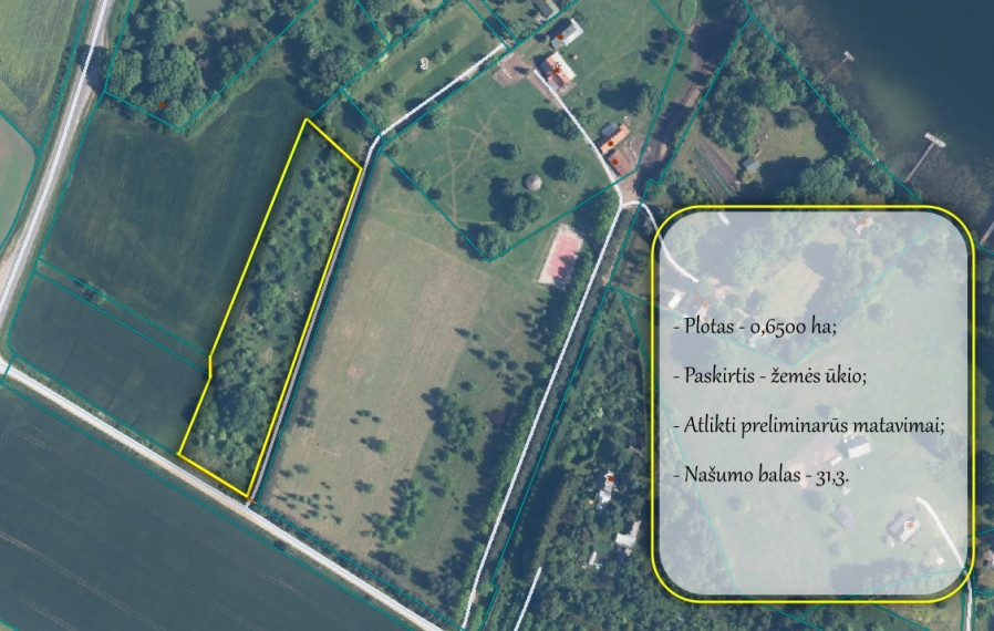 Parduodamas  sklypas Totoriškio k., Širvintų r. sav., 65 a ploto 6