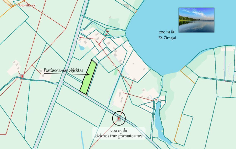 Parduodamas  sklypas Totoriškio k., Širvintų r. sav., 65 a ploto 12