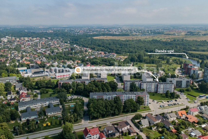 Parduodamas butas Panevėžio g., Klaipėdos m., Klaipėdos m. sav., 49 m2 ploto, 2 kambariai 1