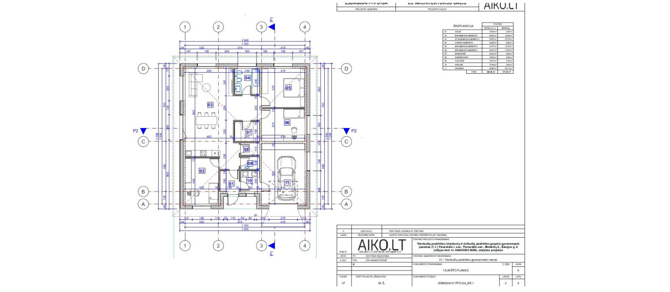 Parduodamas namas Molainių k., Panevėžio r. sav., 137.80 m² ploto 4 kambariai 4