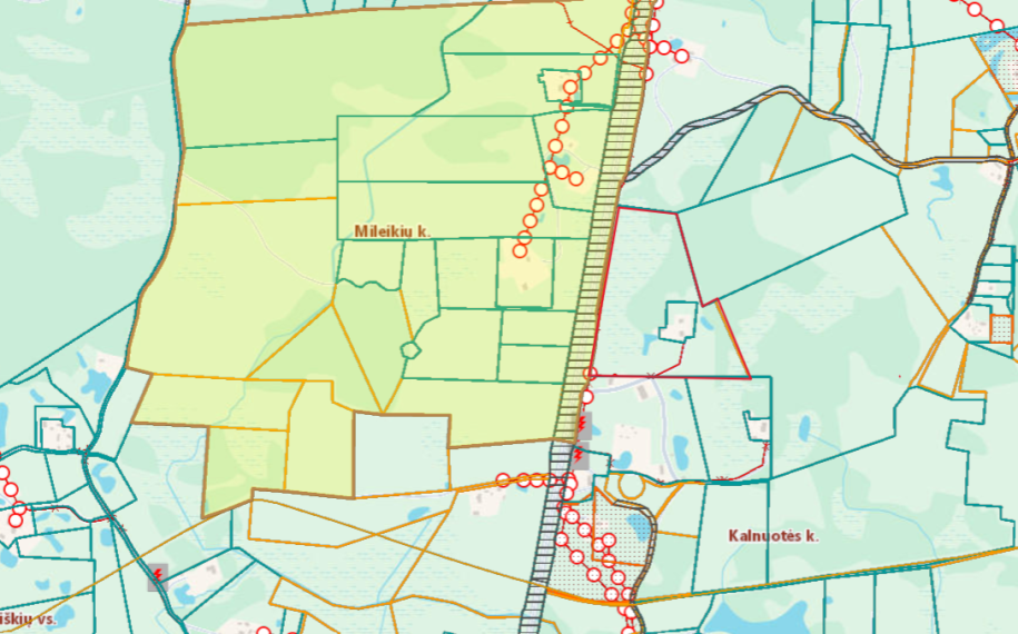 Parduodamas sklypas Mileikių k., Vilniaus r. sav., 885.34 a ploto 12