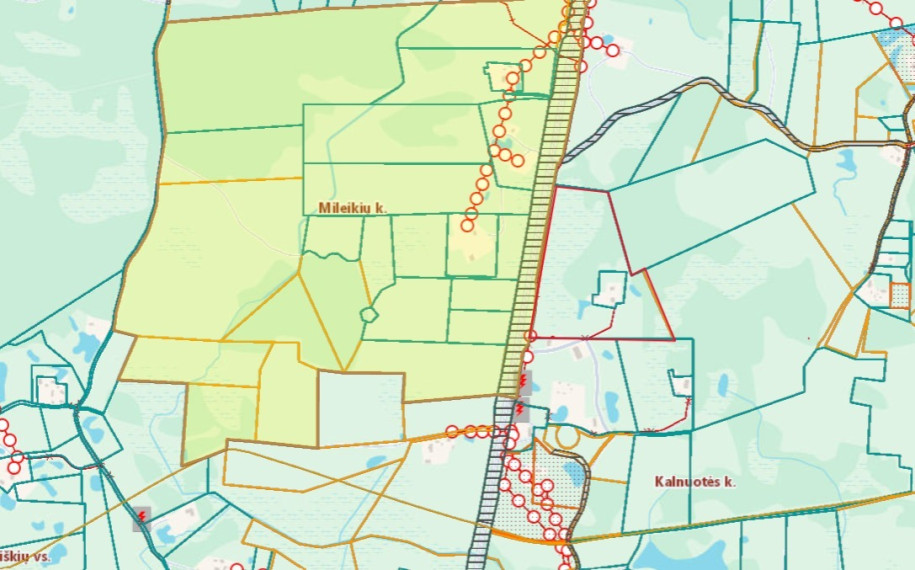 Parduodamas  sklypas Mileikių k., Vilniaus r. sav., 885.34 a ploto 9