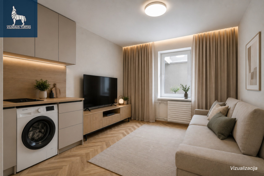Parduodamas butas Čiobiškio g., Šeškinė, Vilniaus m., Vilniaus m. sav., 11.63 m2 ploto, 1 kambariai 1