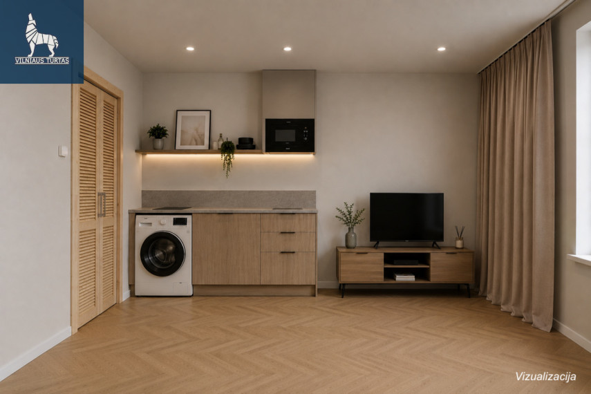 Parduodamas butas Čiobiškio g., Šeškinė, Vilniaus m., Vilniaus m. sav., 11.63 m2 ploto, 1 kambariai 2