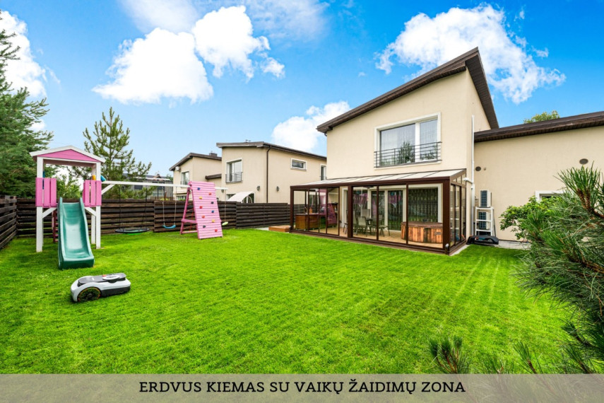 Parduodamas namas Kaštonų g., Didžiosios Riešės mstl., Vilniaus r. sav., 151.43 m2 ploto, 2 aukštai 4
