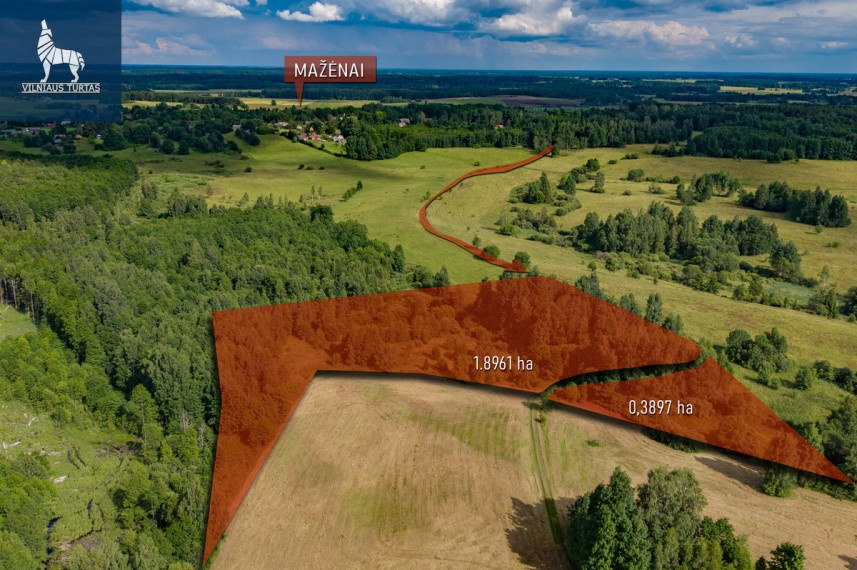 Parduodamas  sklypas Mažėnų k., Ignalinos r. sav., 228.58 a ploto 9