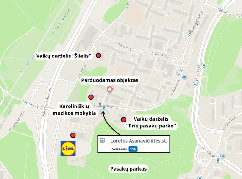 Parduodamas butas Loretos Asanavičiūtės g., Vilniaus m., Vilniaus m. sav., 77.9 m2 ploto, 4 kambariai 34