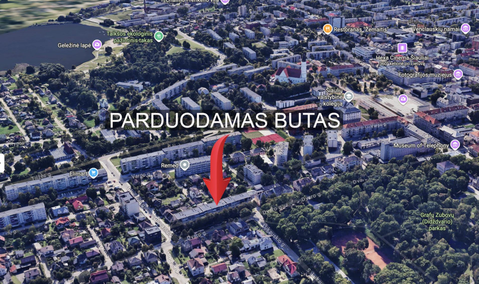 Parduodamas butas Dvaro g., Centras, Šiaulių m., Šiaulių m. sav., 29.18 m² ploto 1 kambarys 16
