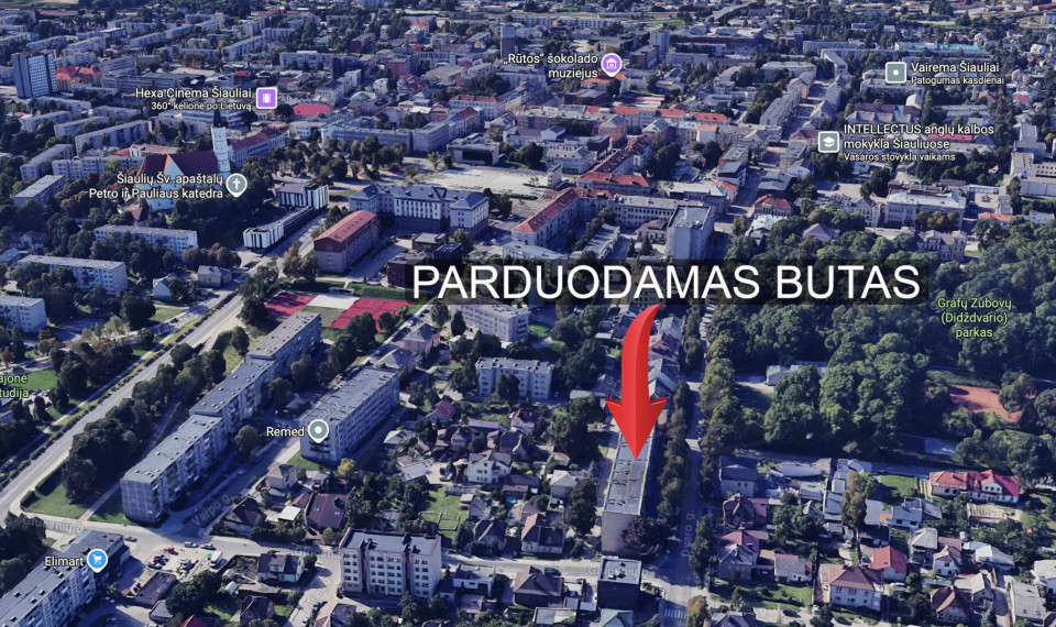 Parduodamas butas Dvaro g., Centras, Šiaulių m., Šiaulių m. sav., 29.18 m² ploto 1 kambarys 17