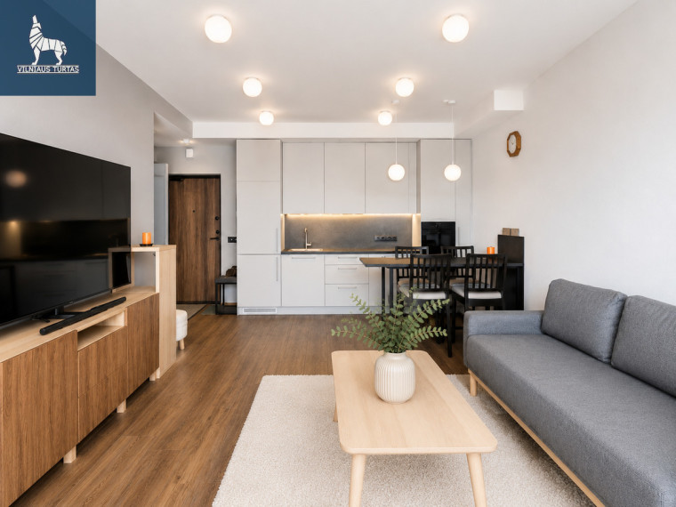 Nuomojamas butas Veprių g., Šnipiškės, Vilniaus m., Vilniaus m. sav., 40 m2 ploto, 2 kambariai 1