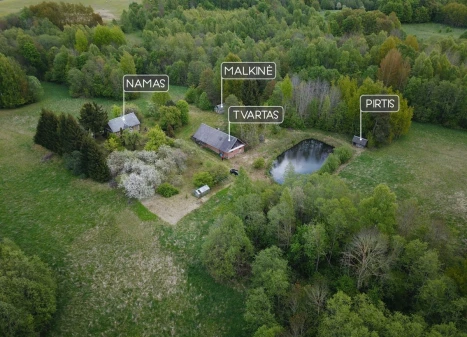 Parduodamas namas Utenos r. sav., Norvaišių k., Azijos, 73.57 m2 ploto, 1 aukštai