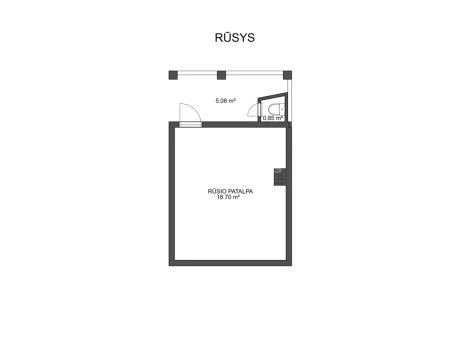 Parduodamas namas Pakalnės g., Drąseikių k., Kauno r. sav., 58.46 m2 ploto, 1 aukštai