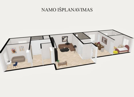 Parduodamas namas Centrinė g., Šlienavos k., Kauno r. sav., 124.71 m2 ploto