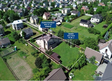 Parduodamas namas Žiburių g., Ginkūnai, Ginkūnų k., Šiaulių r. sav., 242.11 m2 ploto, 2 aukštai