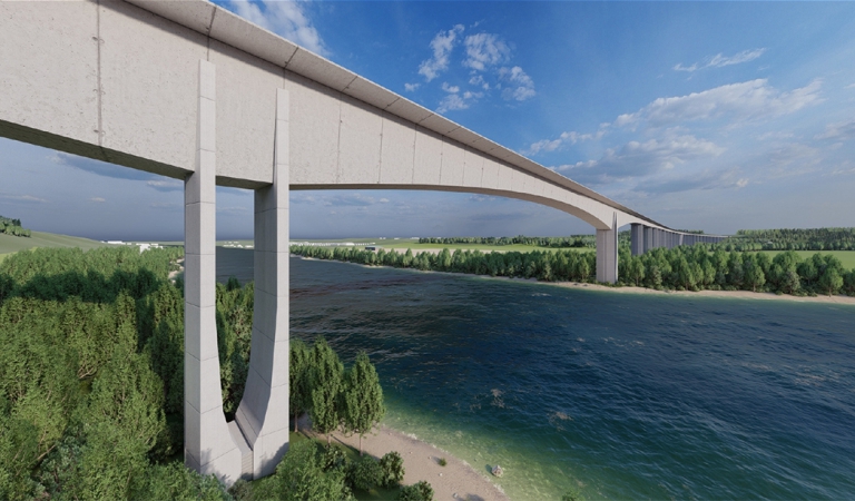 Jonavos rajone iškils įspūdingas inžinerinis statinys – vienas ilgiausių geležinkelio tiltų Baltijos šalyse  ‎‎