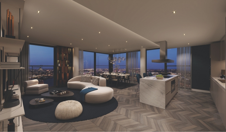 „Penthouse” stiliaus apartamentai yra 37% brangesni nei standartiniai