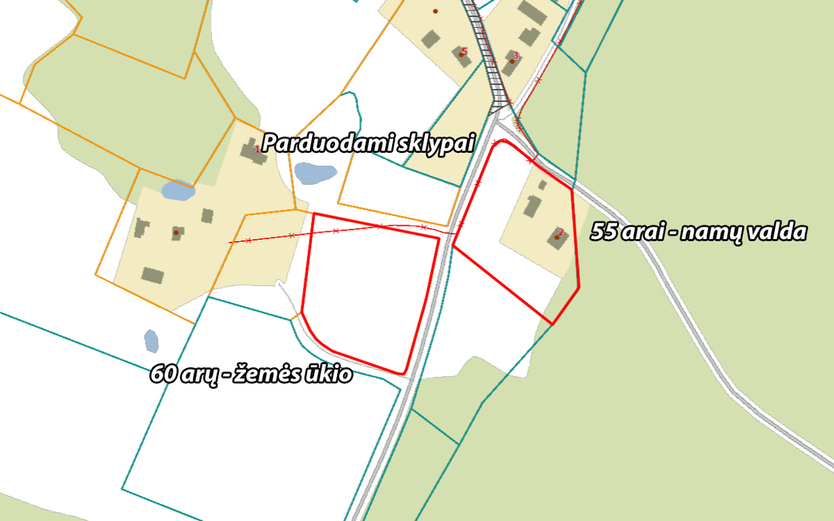 Parduodamas kitos paskirties sklypas Kryžiaukos I k., Širvintų r. sav., 55 a ploto 14