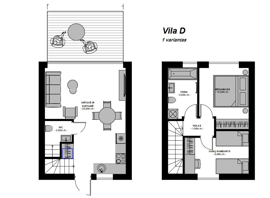 Parduodamas butas Sidaronių g., Justiniškės, Vilniaus m., Vilniaus m. sav., 54.26 m2 ploto, 3 kambariai 27