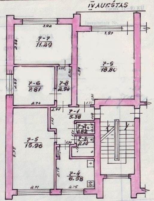 Parduodamas butas M. K. Čiurlionio g., Druskininkų m., Druskininkų sav., 71.68 m2 ploto, 4 kambariai 20